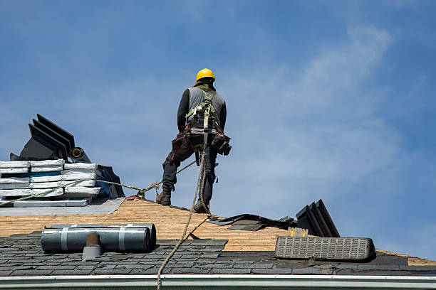Professional Roof Replacement technician working in Garwood, TX